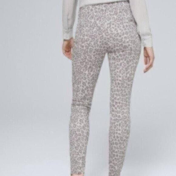 NWT White House Black Market Sculpt High-Rise Leopard-Print Skinny Ankle Jeans - Picture 3 of 4